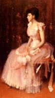 Chase, William Merritt - Portrait Of A Lady In Pink